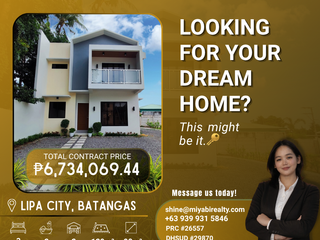 For Sale 6.7M Brand New 2 2 Storey Single Attached  with 2CG in Latag Lipa City Batangas LSS