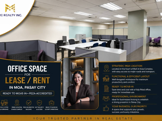 Office Space for Lease Rent in MOA Pasay City Ready to Move-in