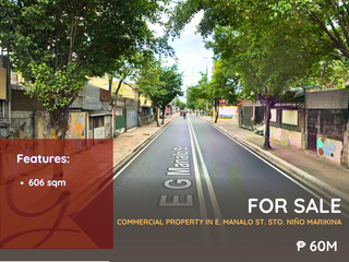 For Sale: Commercial Property located at E. Manalo St. Sto. Nino Marikina