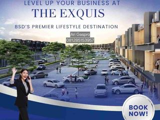 Ruko The Exquis BSD City Lokasi Prime Non Boom Gate KPR Auto Approve Free DP