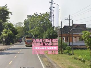 W// Tanah LD 87 mtr, NOL Jalan Raya Propinsi Madiun-NGAWI, Bagus