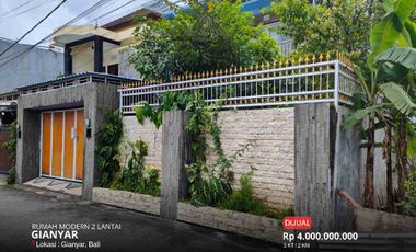 DIJUAL RUMAH MODERN 2 LANTAI DI GIANYAR