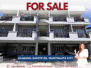 FOR SALE 3 Storey Commercial Building in Alabang Zapote Rs., Muntinlupa City