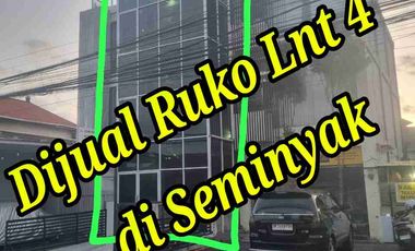 Dijual Ruko Lnt 4 di Jln Saraswati Seminyak Kuta Bali