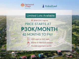 Only a Few Lots Remaining! | Meadowcrest Residential Lot for Sale in Hartwood Village Binan Laguna