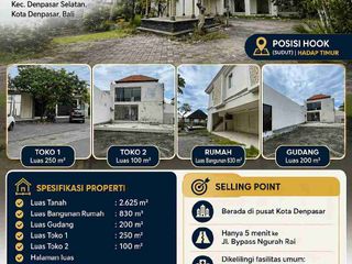 DIJUAL RUMAH + TOKO STRATEGIS – DENPASAR SELATAN, BALI