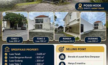 DIJUAL RUMAH + TOKO STRATEGIS – DENPASAR SELATAN, BALI