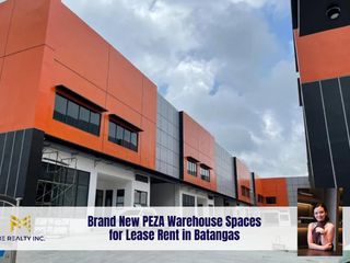 Brand New PEZA Warehouse Spaces for Lease Rent in Batangas