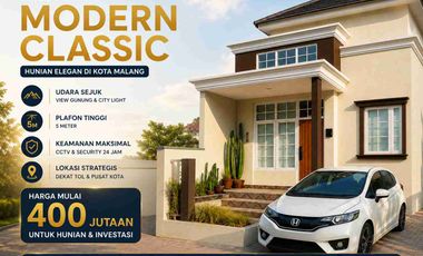 Rumah mewah Kota Malang Nuansa Resort Fasum Lengkap