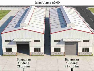 Ready Sewa Gudang Baru Ada Kantor di Pinggir Jl Raya Parung Panjang Bogor Akses Container 40ft
