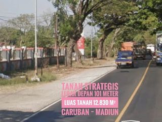 W// Tanah LD 101 mtr, NOL Jalan Raya Propinsi MADIUN - Surabaya, Prospektif