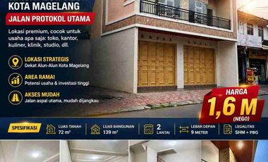 RUKO BARU TERMURAH STRATEGIS 2 LANTAI TIMUR ALUN-ALUN MAGELANG