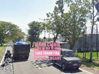 W// Tanah LD 187 mtr, NOL Jalan Raya Propinsi Madiun-NGAWI, Lokasi Strategis