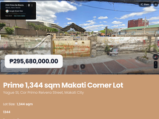 PRIME LOCATION! Makati Business District Mixed-used Lot for Sale