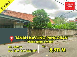 Dijual Cepat Tanah Kavling Pancoran Timur Lokasi Strategis Akses Jalan 2 Mobil