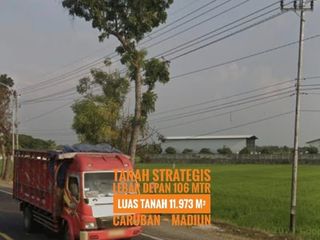 AD// Tanah Zona Industri LD 106 mtr, dekat Gerbang TOL Caruban MADIUN, Strategis