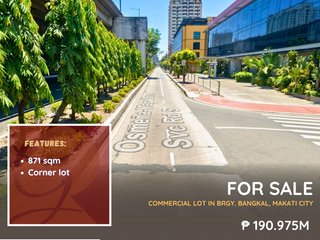 For Sale: Commercial Lot located at Brgy. Bangkal, Makati CIty