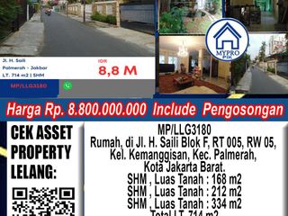 Rumah Murah Jl H Saili Kemanggisan Palmerah