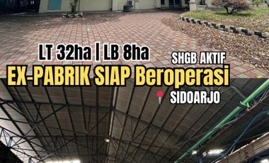 Ex-Pabrik Heavy Duty Sepanjang, Sidoarjo Dekat Lingkar Timur Candi Balongbendo