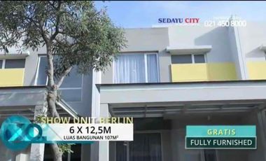 Dijual Rumah  Sedayu City ,  Kelapa Gading  Jakarta utara  Type Berlin  Cluster Eropa