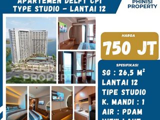 Dijual Apartemen Delft CPI – Studio Lantai 12, View Laut