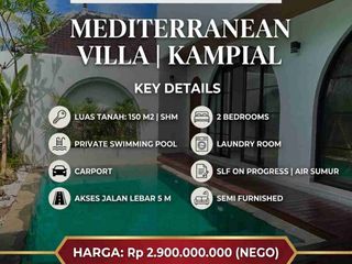 VILLA MINIMALIS 2 MENIT KE JALAN UTAMA DI KAMPIAL NUSA DUA BALI