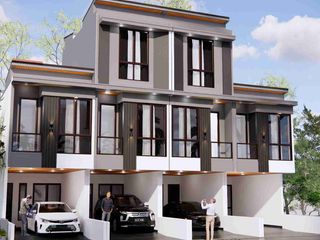 Rumah baru bangunan 2 lantai 5 menit dr stasiun juanda pasar baru