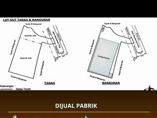 DIJUAL Pabrik di Jl. Moh Toha Tangerang