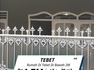 Jual rumah di Tebet hitung tanah di bawah 2M