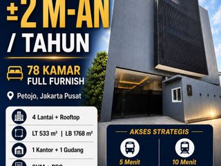 DIJUAL KOSAN AKTIF JAKARTA PUSAT PETOJO