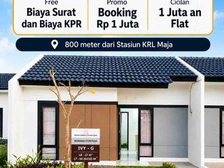 Rumah Bersubsidi Pemerintah,siap huni dekat Stasiun