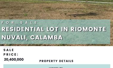 Residential Lot in Riomonte Nuvali, Calamba