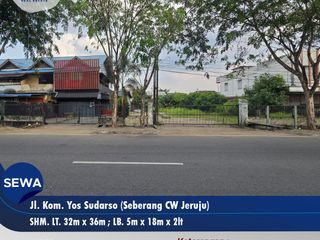 Bangunan dan Tanah Luas Cocok Usaha Cafe dan Car Wash Kawasan Ramai di Kom. Yos Sudarso