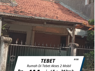 DIJUAL RUMAH Tebet Hitung tanah akses 2 mobil