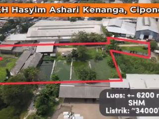 DIJUAL CEPAT TANAH KOMERSIAL STRATEGIS CIPONDOH Lokasi di Jl. KH Hasyim Ashari (jalan utama)