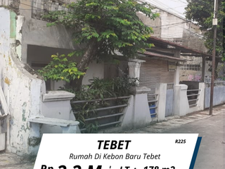 DI JUAL RUMAH KEBON BARU TEBET Jakarta - Selatan ( R225 )