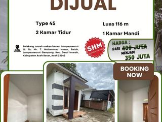 Dijual Rumah SHM -Lampeuneurut, Darul Imarah – Aceh Besar Belakang Rumah Makan Hasan