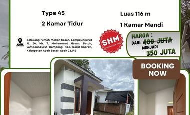 Dijual Rumah SHM -Lampeuneurut, Darul Imarah – Aceh Besar Belakang Rumah Makan Hasan