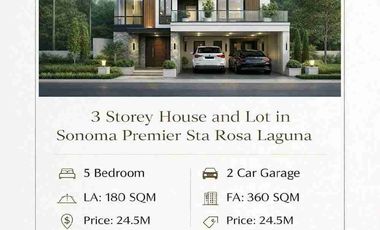 FOR SALE SONOMA HOUSE & LOT PRE-SELLING