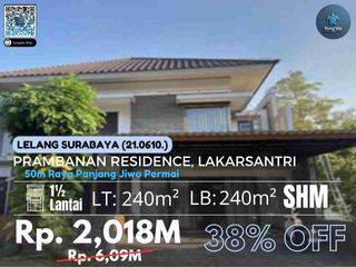0610 Rumah Lelang Surabaya Prambanan Residence Lakarsantri