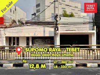 Dijual Ruko Komersial di Supomo Raya Harga Dibawah NJOP Akses Jalan Raya Utama (BU)