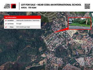 Prime Residential Lot for Sale at Metropolis Talamban