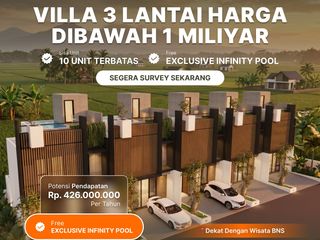 Bangunan 3 Lantai dengan harga dibawah 1 M kota batu
