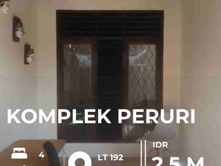 DIJUAL Kompleks Peruri, Jalan Dr. Wahidin Raya 
Sudimara Timur