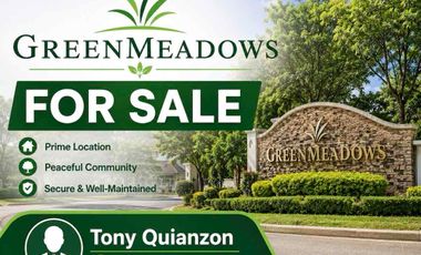 GREENMEADOWS Corner Lot 1037sq @ 250k/sq