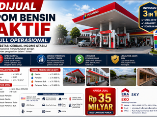 DIJUAL SPBU AKTIF DI BEKASI TIMUR - BONUS ALFAMART & 14 PINTU KONTRAKAN