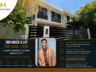 3BR House and Lot for Lease Rent in San Lorenzo Village Makati City