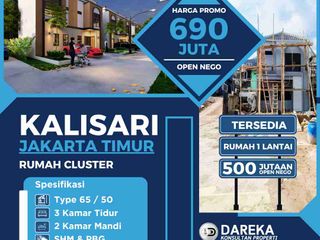 Dijual Rumah Modern Kalisari Jakarta Timur