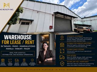 Warehouse for Rent in Taguig Pasig Mandaluyong Manila Makati Pasay