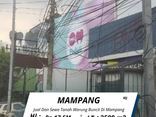 Di jual dan sewa tanah  Warung Buncit Raya , Mampang, Jakarta Selatan ( MJ )
